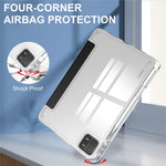 For Xiaomi Pad 6 / Pad 6 Pro Stand Tablet Case PU Leather + TPU + Acrylic Clear Smart Cover with Pen Slot