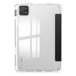 For Xiaomi Pad 6 / Pad 6 Pro Stand Tablet Case PU Leather + TPU + Acrylic Clear Smart Cover with Pen Slot