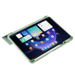 For Xiaomi Pad 6 / Pad 6 Pro Tri-fold Stand Tablet Case PU Leather Transparent Acrylic TPU Smart Cover