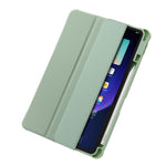 For Xiaomi Pad 6 / Pad 6 Pro Tri-fold Stand Tablet Case PU Leather Transparent Acrylic TPU Smart Cover