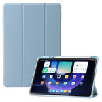 For Xiaomi Pad 6 / Pad 6 Pro Tri-fold Stand Tablet Case PU Leather Transparent Acrylic TPU Smart Cover