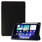For Xiaomi Pad 6 / Pad 6 Pro Tri-fold Stand Tablet Case PU Leather Transparent Acrylic TPU Smart Cover