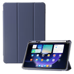 For Xiaomi Pad 6 / Pad 6 Pro Tri-fold Stand Tablet Case PU Leather Transparent Acrylic TPU Smart Cover