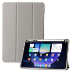 For Xiaomi Pad 6 / Pad 6 Pro Tri-fold Stand Tablet Case PU Leather Transparent Acrylic TPU Smart Cover