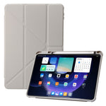 Xiaomi Pad 6 / Pad 6 Pro Origami Trippelvikbart Stativ Surfplatta Skal PU-läder Transparent Akryl TPU-skydd med Pennfack
