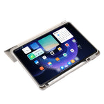 Xiaomi Pad 6 / Pad 6 Pro Origami Trippelvikbart Stativ Surfplatta Skal PU-läder Transparent Akryl TPU-skydd med Pennfack