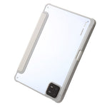 Xiaomi Pad 6 / Pad 6 Pro Origami Trippelvikbart Stativ Surfplatta Skal PU-läder Transparent Akryl TPU-skydd med Pennfack
