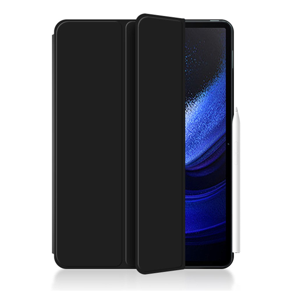 For Xiaomi Pad 6 PU Leather Tablet Case Trifold Stand Magnetic Protective Cover