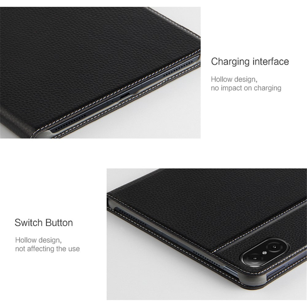 For Honor Pad V8 Genuine Cow Leather Tablet Case Stand Auto Wake / Sleep Cover