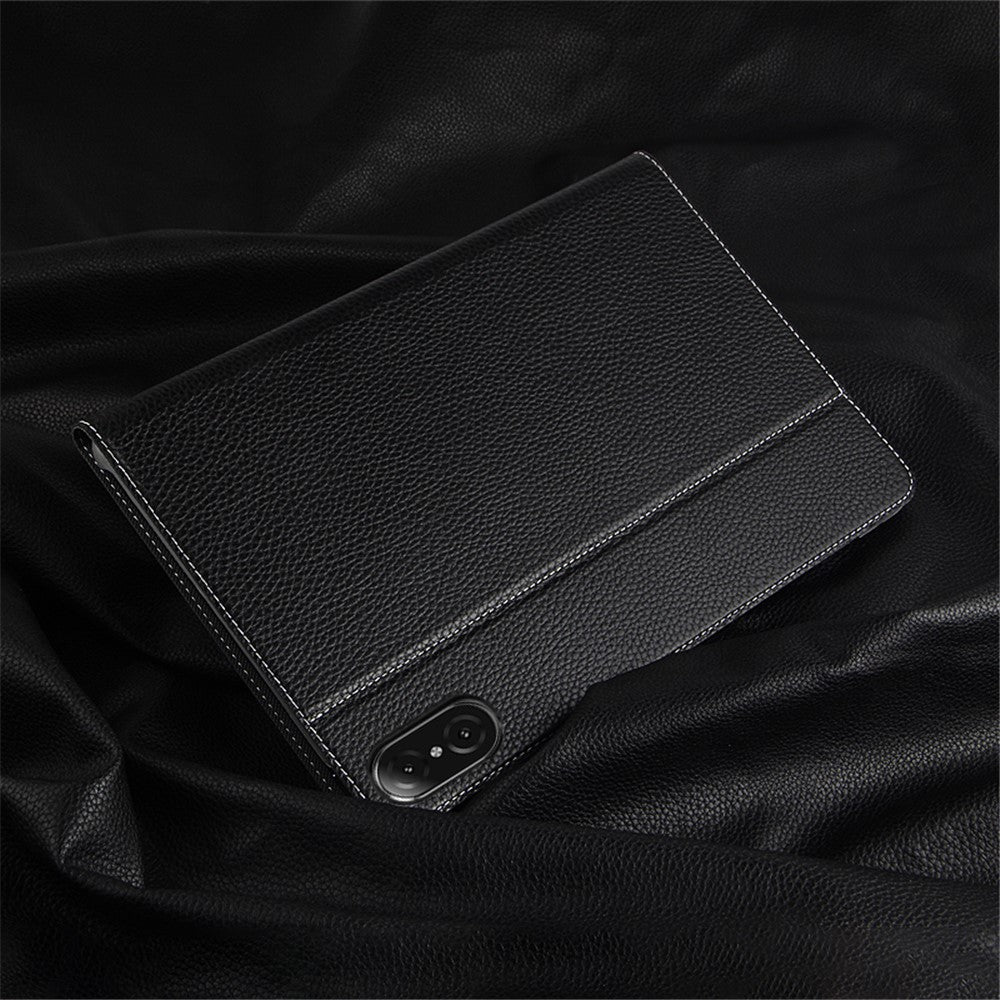 For Honor Pad V8 Genuine Cow Leather Tablet Case Stand Auto Wake / Sleep Cover