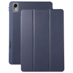For Huawei MatePad 11 (2023) Solid Color PU Leather Cover Tri-Fold Stand Tablet Case with Pencil Slot