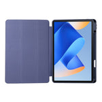 For Huawei MatePad 11 (2023) Solid Color PU Leather Cover Tri-Fold Stand Tablet Case with Pencil Slot