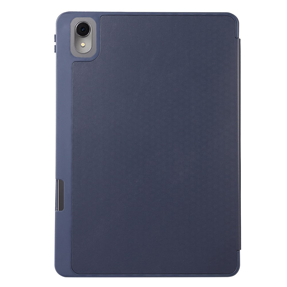 For Huawei MatePad 11 (2023) Solid Color PU Leather Cover Tri-Fold Stand Tablet Case with Pencil Slot