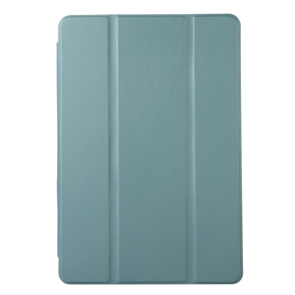 For Huawei MatePad SE 10.4-inch Solid Color PU Leather Tablet Cover Tri-Fold Stand Anti-drop Case with Pencil Slot