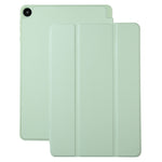 For Huawei MatePad SE 10.4-inch Solid Color PU Leather Tablet Cover Tri-Fold Stand Anti-drop Case with Pencil Slot