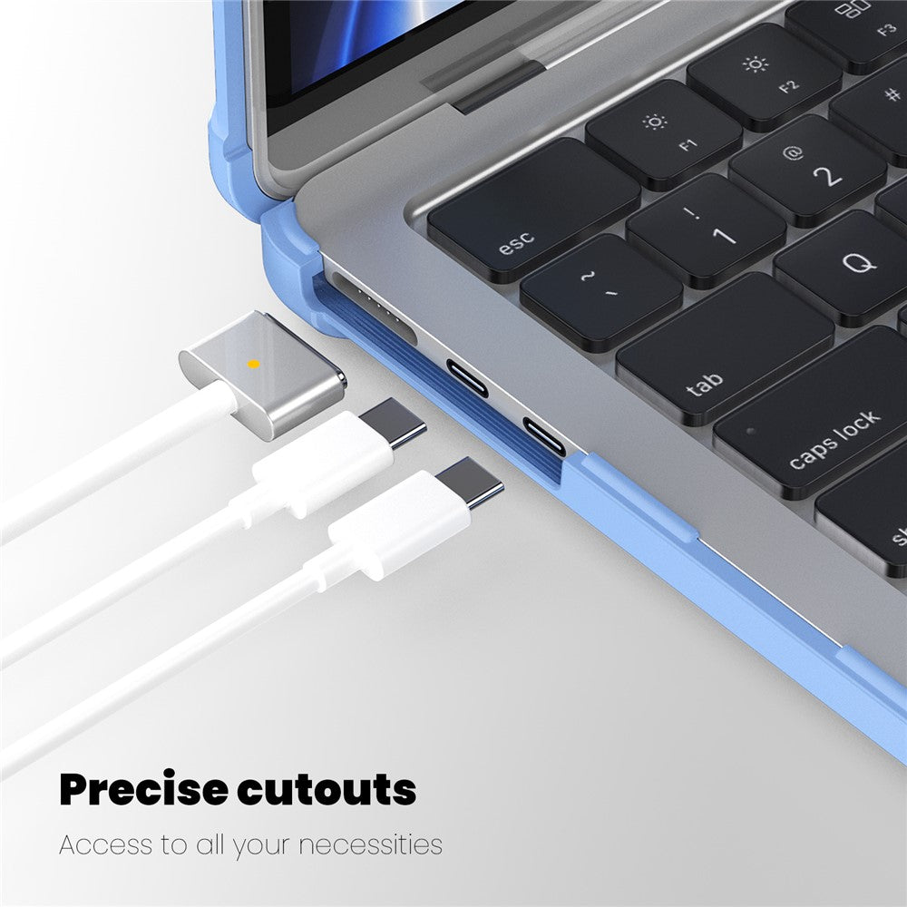 MacBook Air 13 tommer (2026) A3449 / (2025) A3240 / (2024) A3113 / (2022) A2681 Laptopetui PC + TPU-støtte Varmeafledende beskyttelse