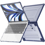 MacBook Air 13 tommer (2026) A3449 / (2025) A3240 / (2024) A3113 / (2022) A2681 Laptopetui PC + TPU-støtte Varmeafledende beskyttelse