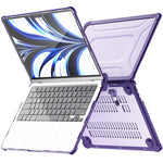 MacBook Air 13 tommer (2026) A3449 / (2025) A3240 / (2024) A3113 / (2022) A2681 Laptopetui PC + TPU-støtte Varmeafledende beskyttelse