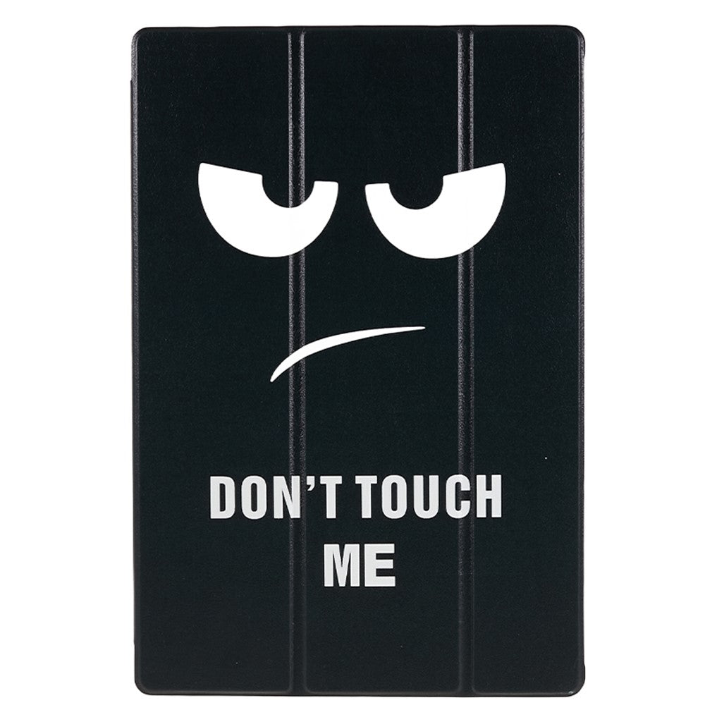 For Samsung Galaxy Tab S8 Ultra Trifold Stand Tablet Case PU Leather Pattern Printing Cover