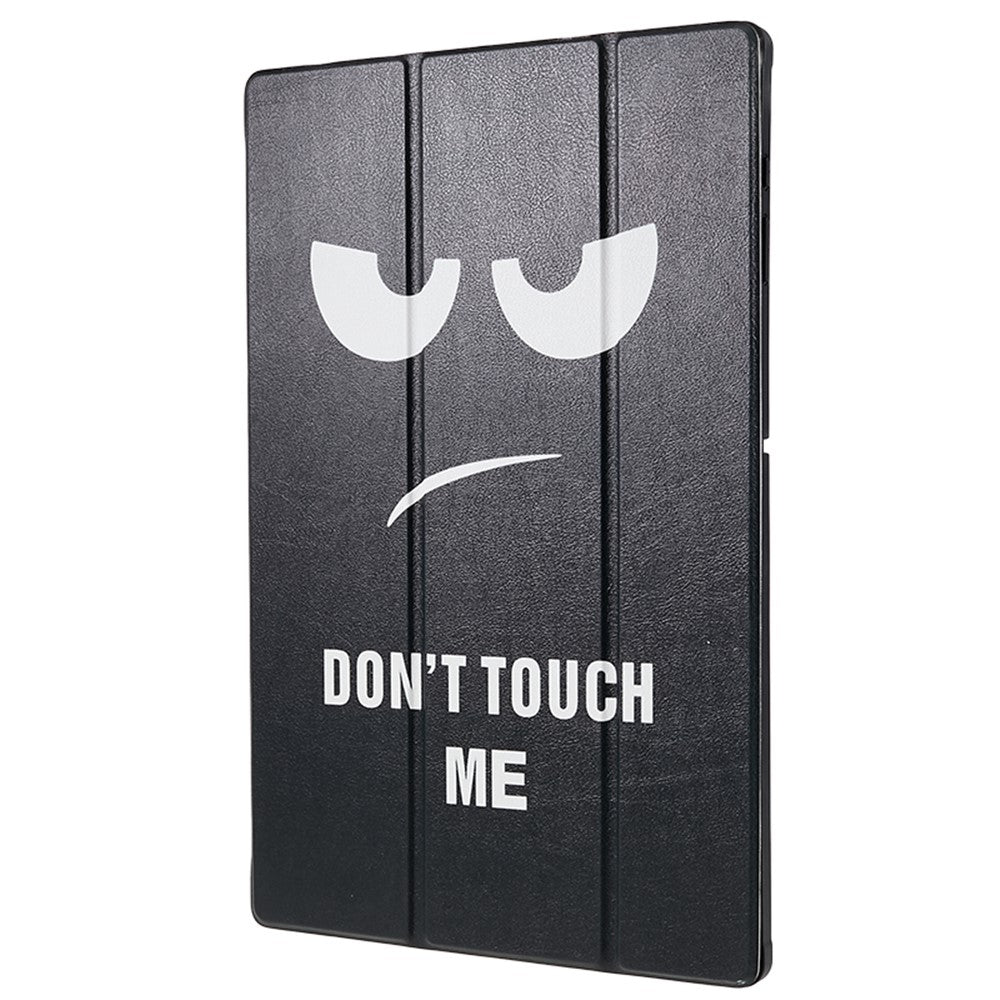 For Samsung Galaxy Tab S8 Ultra Trifold Stand Tablet Case PU Leather Pattern Printing Cover