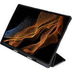 For Samsung Galaxy Tab S8 Ultra Trifold Stand Tablet Case PU Leather Pattern Printing Cover