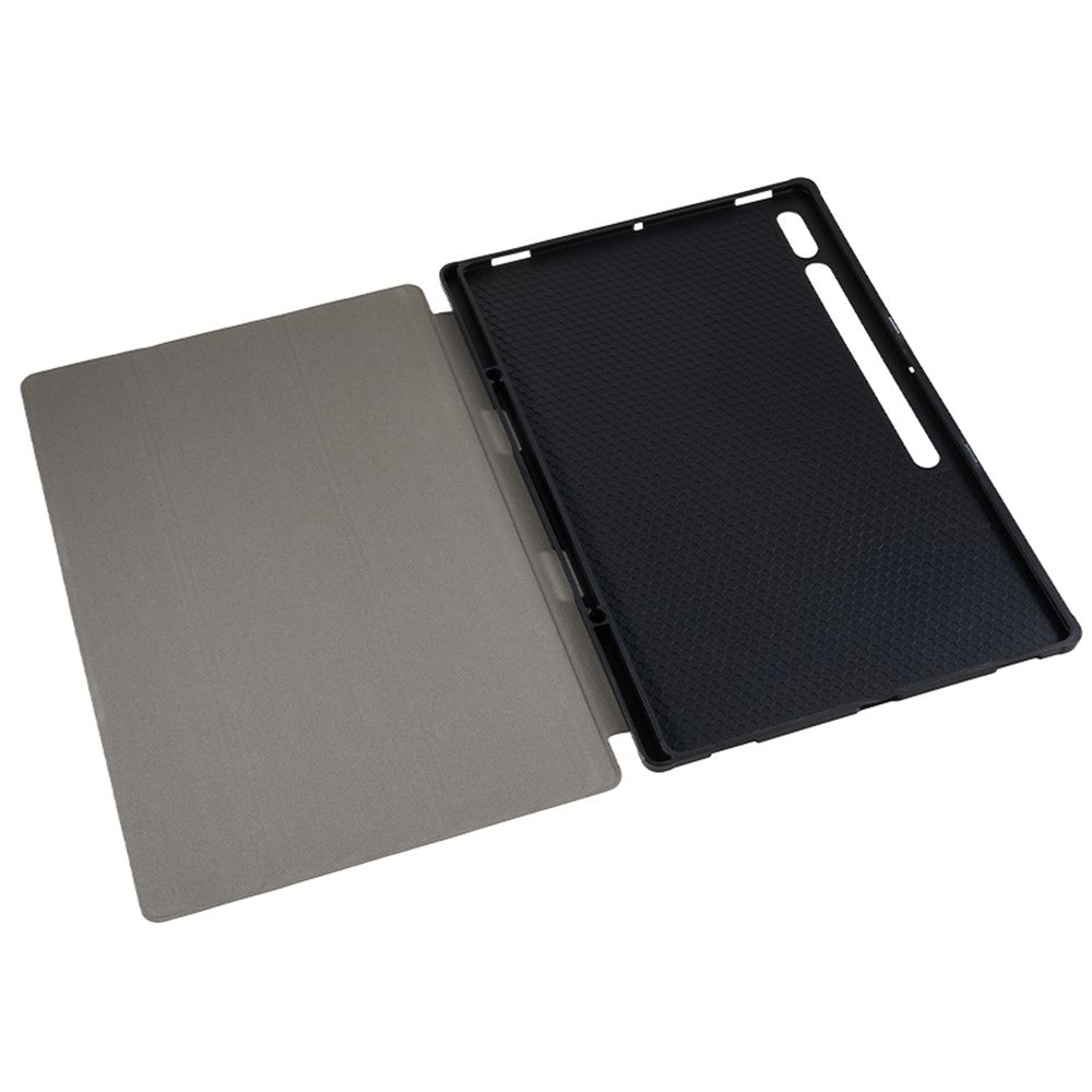 For Samsung Galaxy Tab S8 Ultra Trifold Stand Tablet Case PU Leather Pattern Printing Cover