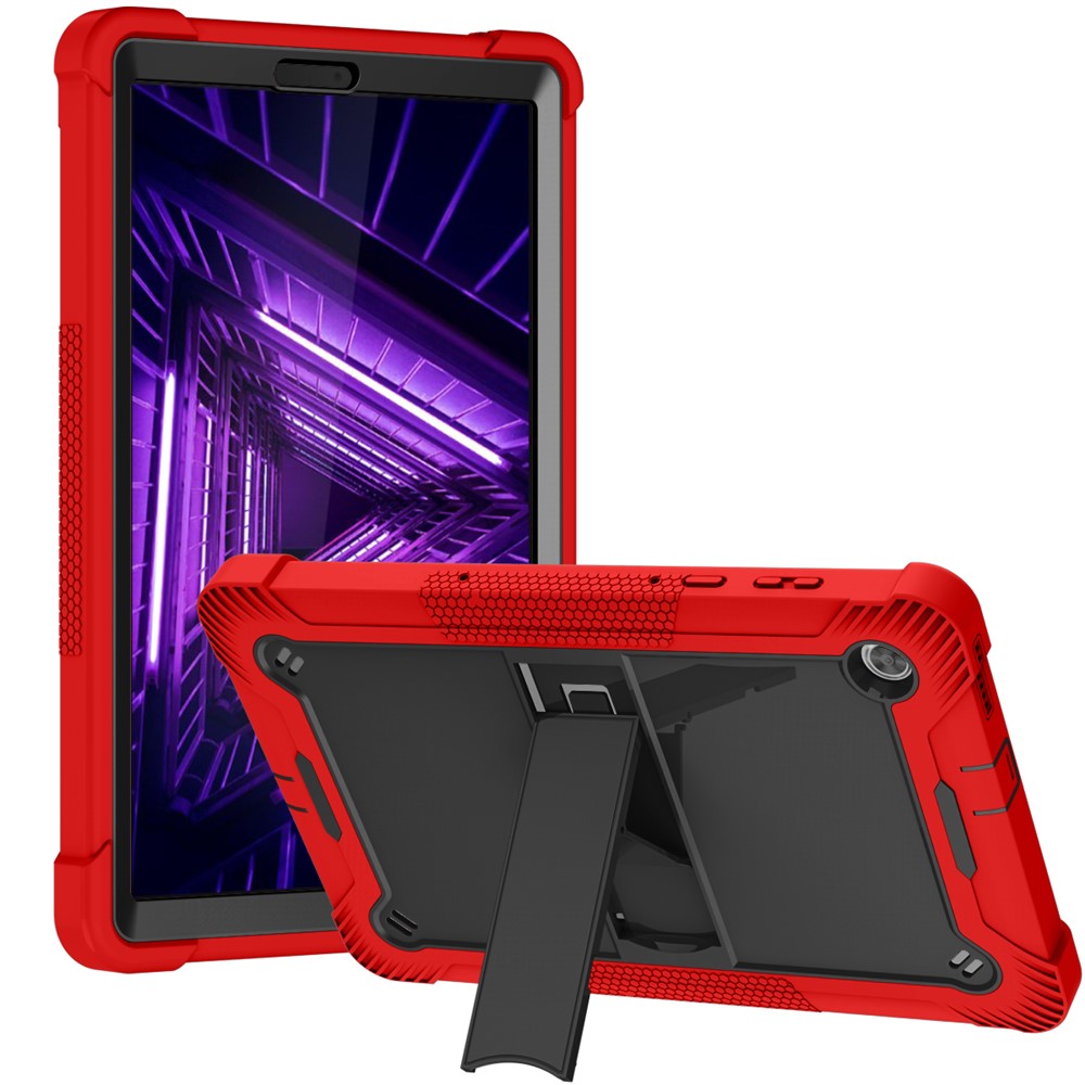 Lenovo Tab M10 Plus TB-X606 Stöd Stötsäkert Skal Silikon + PC Surfplatta Skal