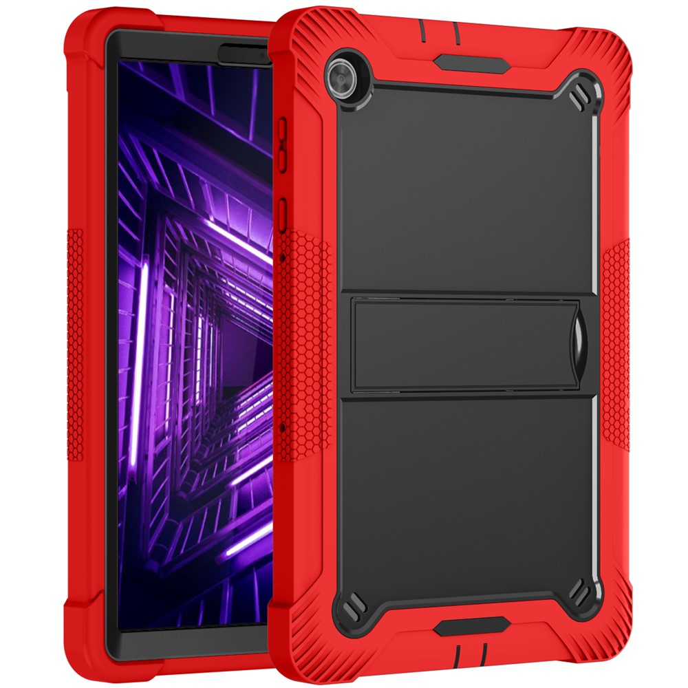 Lenovo Tab M10 Plus TB-X606 Stöd Stötsäkert Skal Silikon + PC Surfplatta Skal