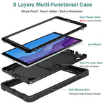 For Lenovo Tab M10 HD Gen 2 TB-X306F / TB-X306X Tablet Protective Shell Kickstand Silicone + PC Cover Case