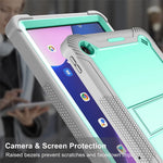 For Lenovo Tab M10 Plus (3rd Gen) / Xiaoxin Pad 2022 10.6 inch Anti-Scratch Tablet Cover Kickstand Silicone + PC Case Shell
