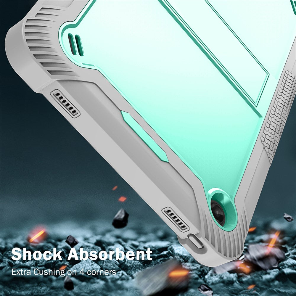 For Lenovo Tab M10 Plus (3rd Gen) / Xiaoxin Pad 2022 10.6 inch Anti-Scratch Tablet Cover Kickstand Silicone + PC Case Shell