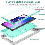 For Lenovo Tab M10 Plus (3rd Gen) / Xiaoxin Pad 2022 10.6 inch Anti-Scratch Tablet Cover Kickstand Silicone + PC Case Shell