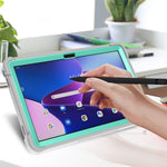 For Lenovo Tab M10 Plus (3rd Gen) / Xiaoxin Pad 2022 10.6 inch Anti-Scratch Tablet Cover Kickstand Silicone + PC Case Shell