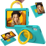 Lenovo Tab M9 TB-310FU EVA+PC Surfplatta Skyddsfodral Stöd Handbärande Ringskydd med Axelrem
