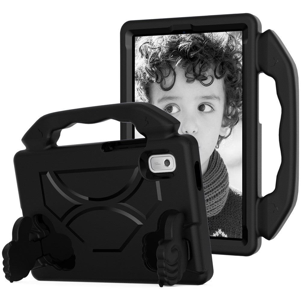 For Lenovo Tab M9 TB-310FU EVA Tablet Case Foldable Thumb Kickstand Anti-drop Cover with Handle Grip