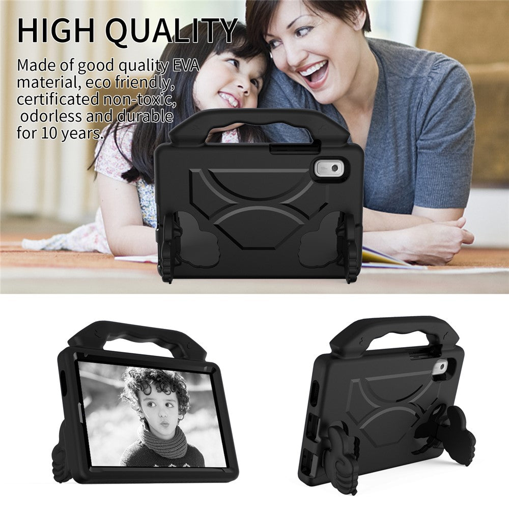 For Lenovo Tab M9 TB-310FU EVA Tablet Case Foldable Thumb Kickstand Anti-drop Cover with Handle Grip