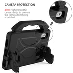 For Lenovo Tab M9 TB-310FU EVA Tablet Case Foldable Thumb Kickstand Anti-drop Cover with Handle Grip