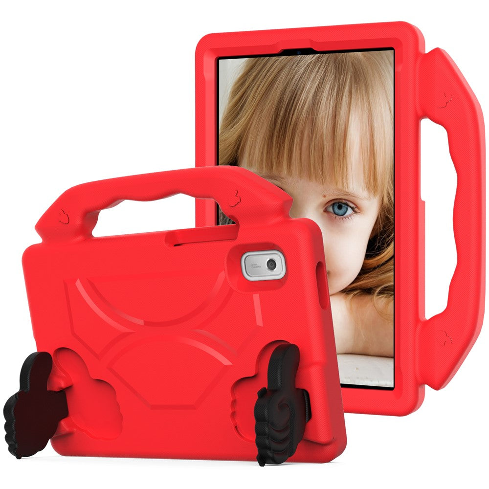 For Lenovo Tab M9 TB-310FU EVA Tablet Case Foldable Thumb Kickstand Anti-drop Cover with Handle Grip