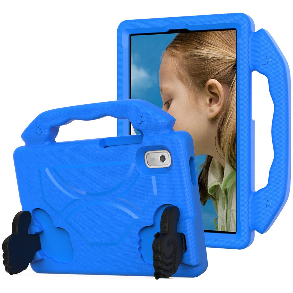 For Lenovo Tab M9 TB-310FU EVA Tablet Case Foldable Thumb Kickstand Anti-drop Cover with Handle Grip