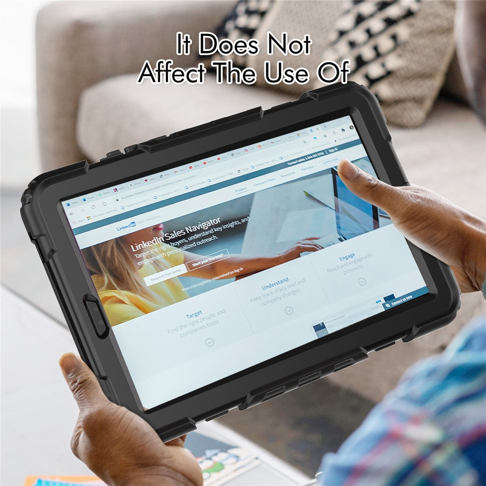 Stativfodral för surfplatta till Lenovo Tab M9 TB-310FU / K9 9" TB310 2023 Handrem Silikon + PC Surfplatta med axelrem PET-skärmfilm