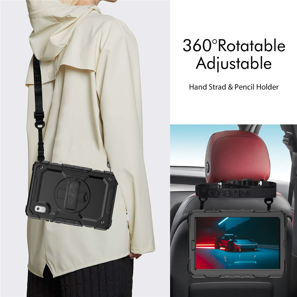 Stativfodral för surfplatta till Lenovo Tab M9 TB-310FU / K9 9" TB310 2023 Handrem Silikon + PC Surfplatta med axelrem PET-skärmfilm