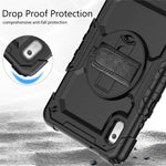 Stativfodral för surfplatta till Lenovo Tab M9 TB-310FU / K9 9" TB310 2023 Handrem Silikon + PC Surfplatta med axelrem PET-skärmfilm