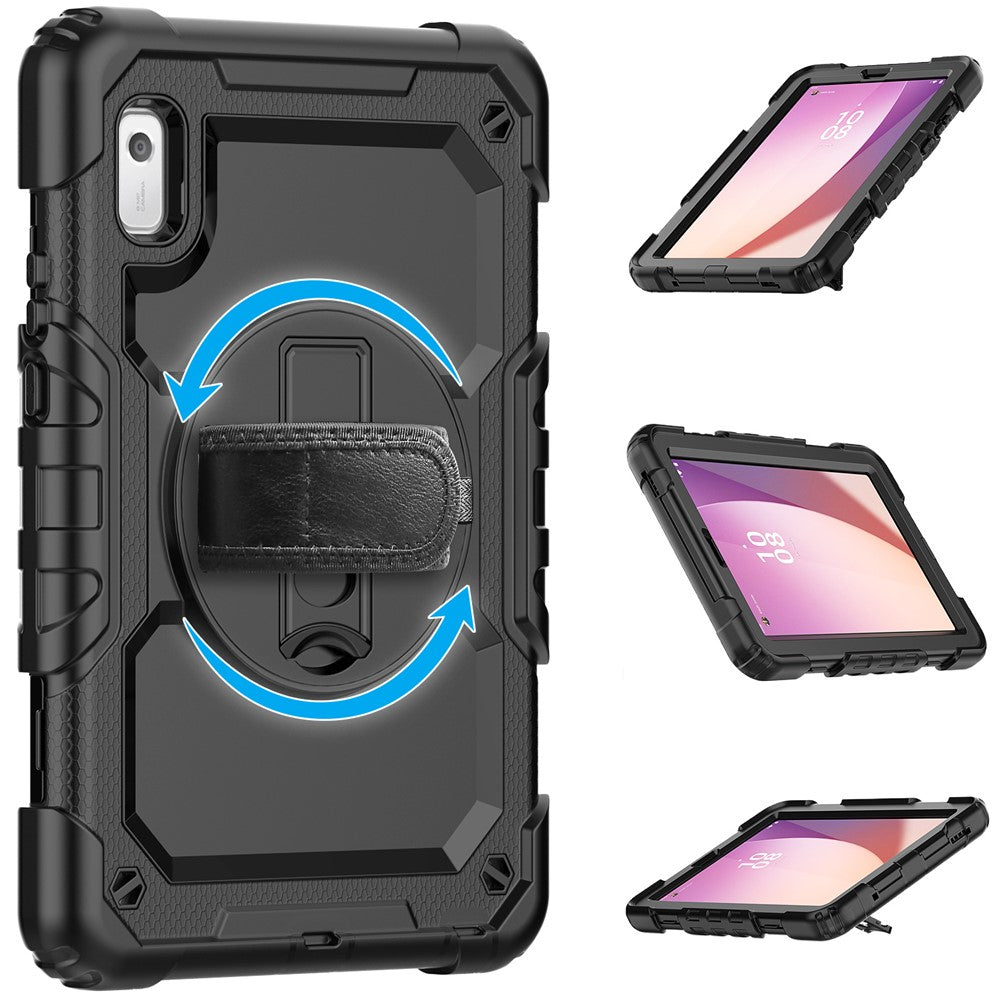 Stativfodral för surfplatta till Lenovo Tab M9 TB-310FU / K9 9" TB310 2023 Handrem Silikon + PC Surfplatta med axelrem PET-skärmfilm