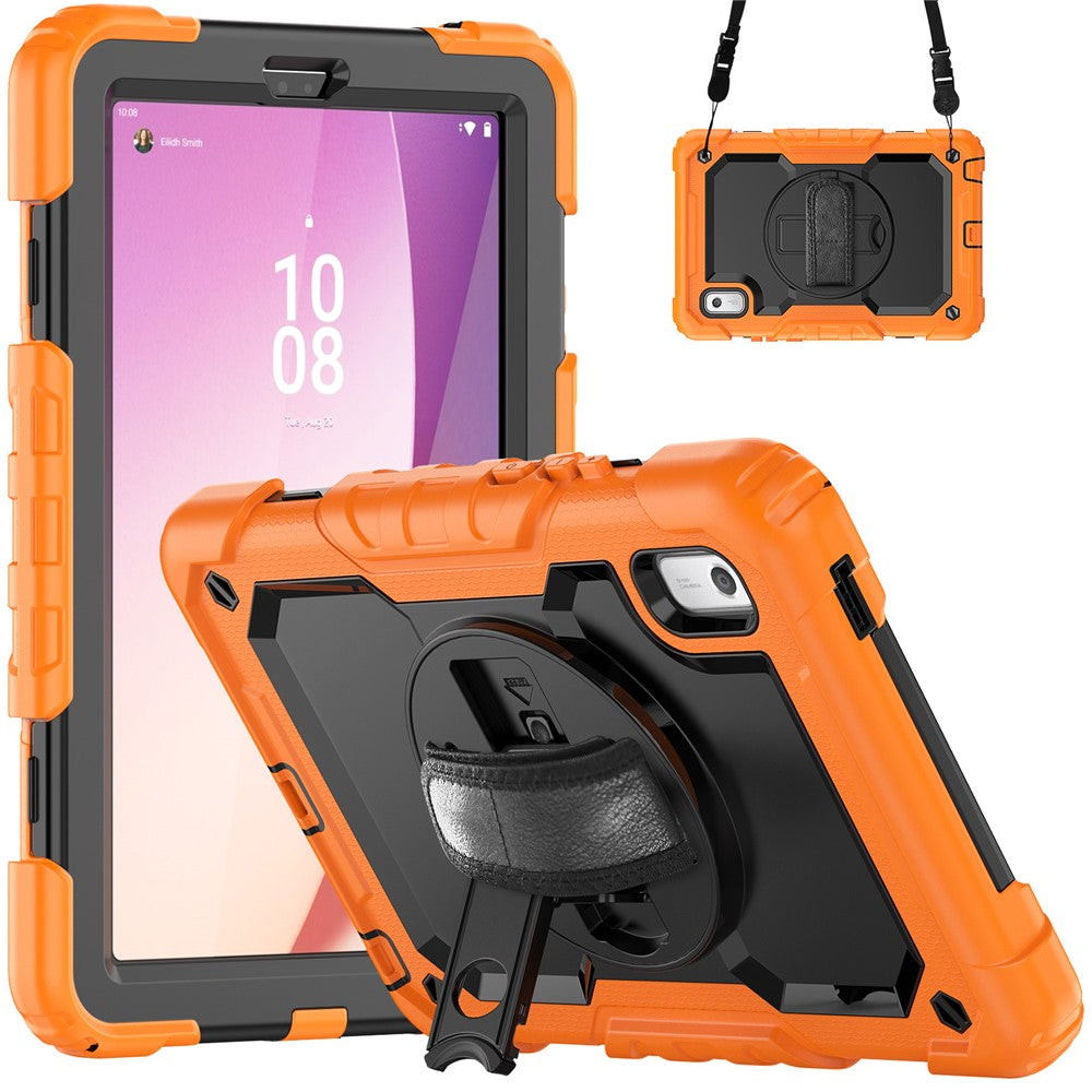 Stativfodral för surfplatta till Lenovo Tab M9 TB-310FU / K9 9" TB310 2023 Handrem Silikon + PC Surfplatta med axelrem PET-skärmfilm