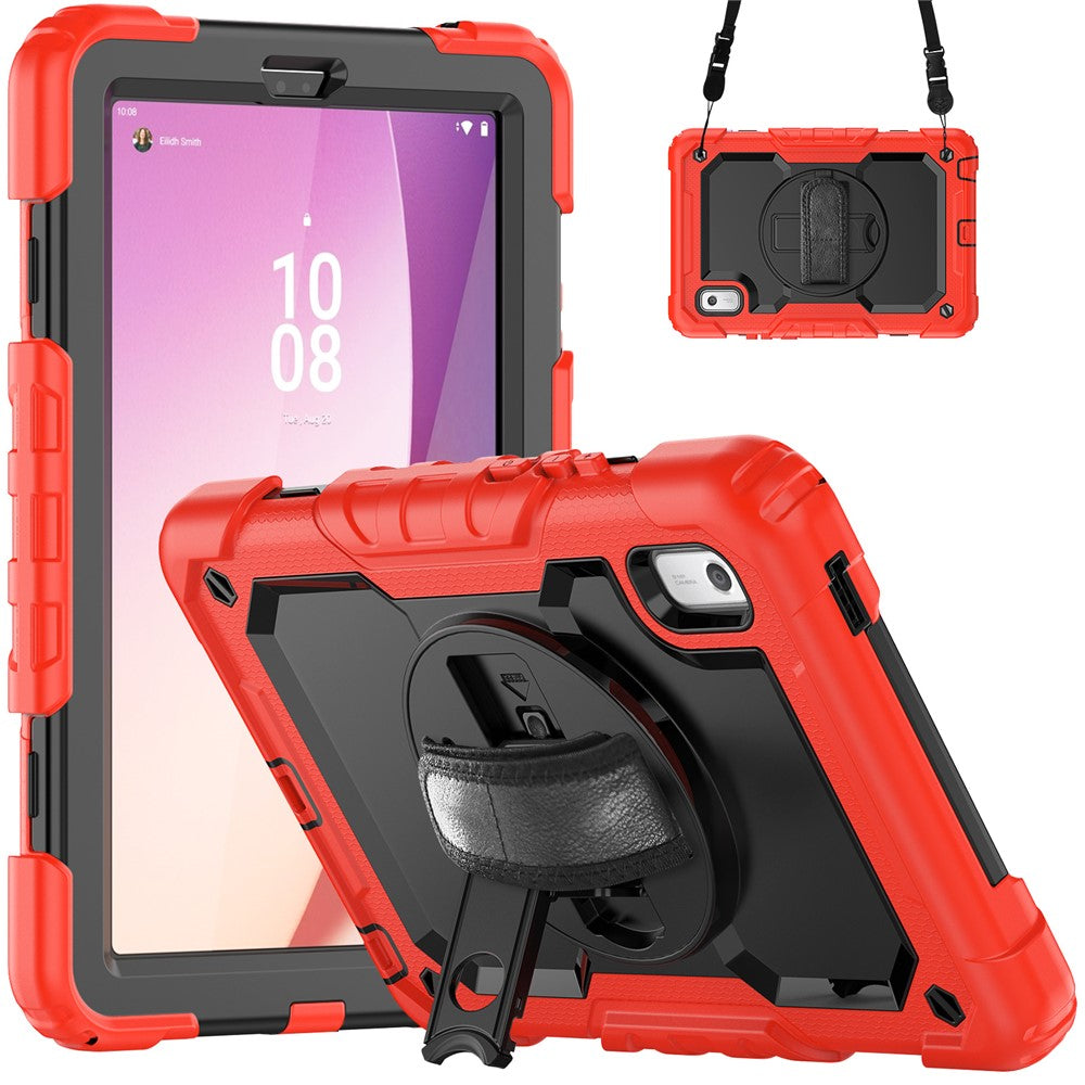 Stativfodral för surfplatta till Lenovo Tab M9 TB-310FU / K9 9" TB310 2023 Handrem Silikon + PC Surfplatta med axelrem PET-skärmfilm