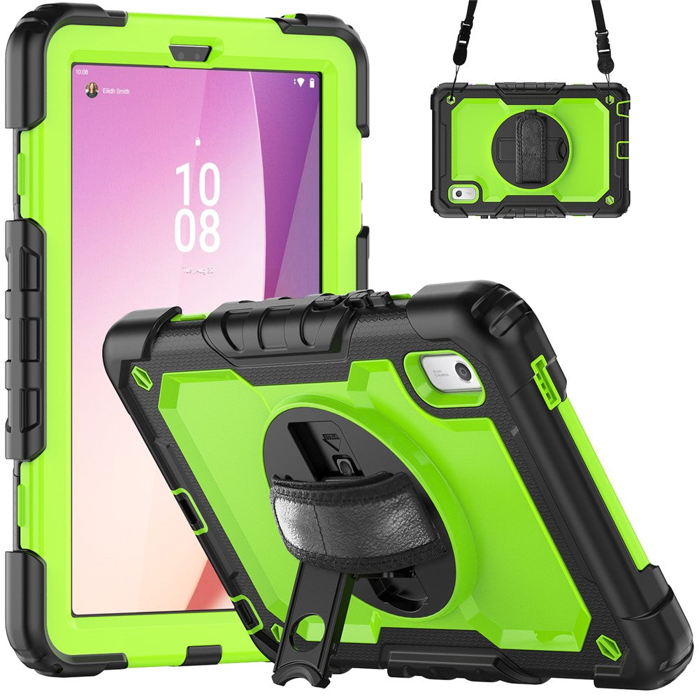 Stativfodral för surfplatta till Lenovo Tab M9 TB-310FU / K9 9" TB310 2023 Handrem Silikon + PC Surfplatta med axelrem PET-skärmfilm