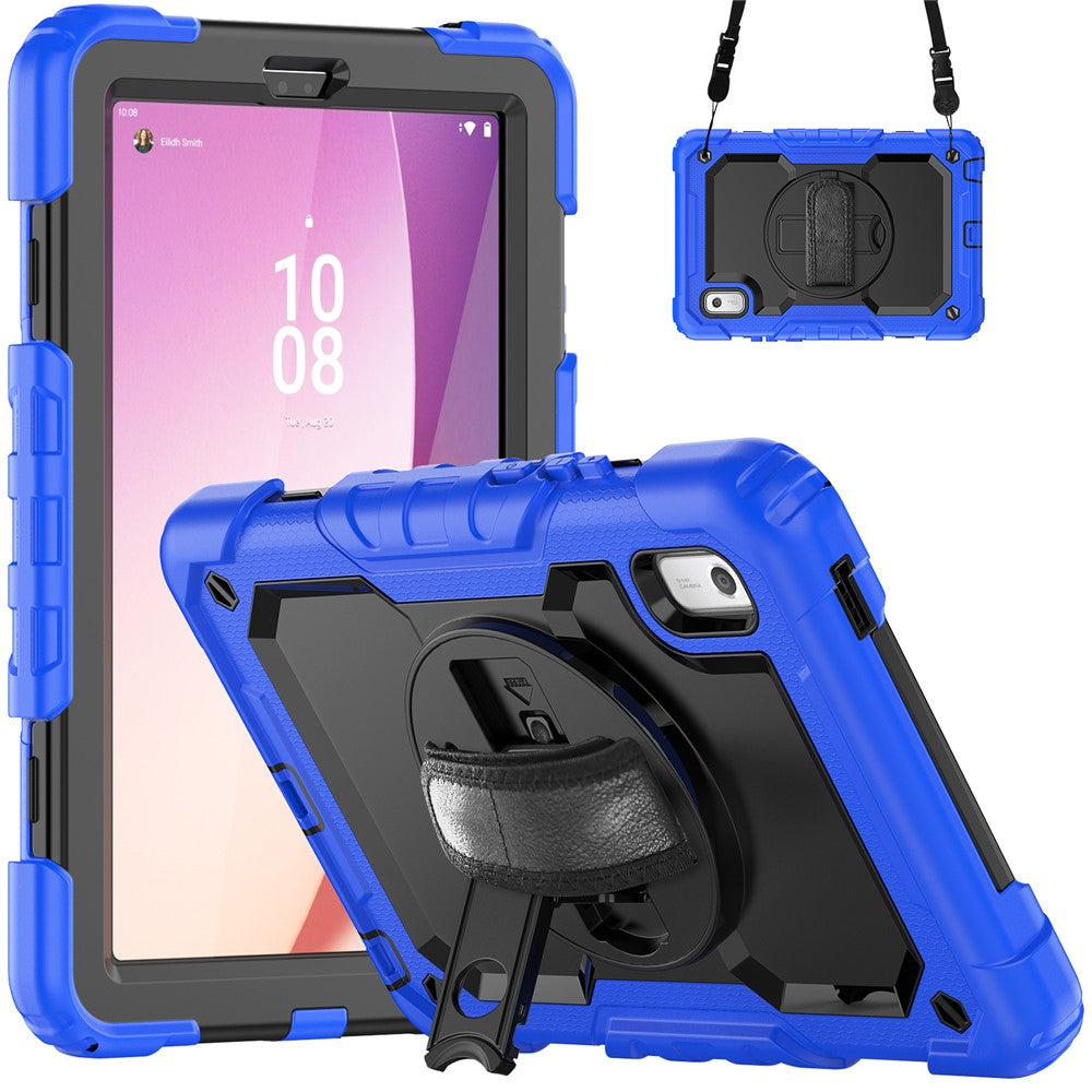 Stativfodral för surfplatta till Lenovo Tab M9 TB-310FU / K9 9" TB310 2023 Handrem Silikon + PC Surfplatta med axelrem PET-skärmfilm