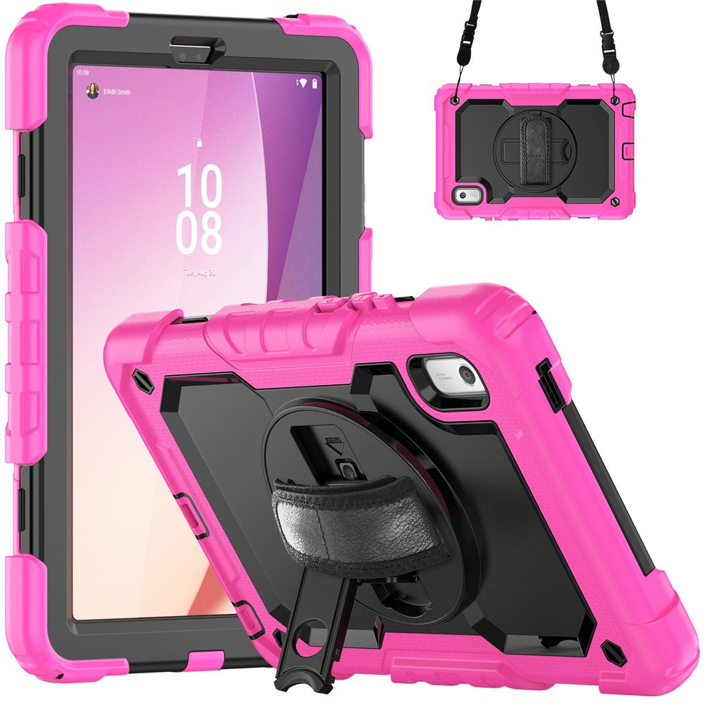 Stativfodral för surfplatta till Lenovo Tab M9 TB-310FU / K9 9" TB310 2023 Handrem Silikon + PC Surfplatta med axelrem PET-skärmfilm