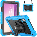 Stativfodral för surfplatta till Lenovo Tab M9 TB-310FU / K9 9" TB310 2023 Handrem Silikon + PC Surfplatta med axelrem PET-skärmfilm