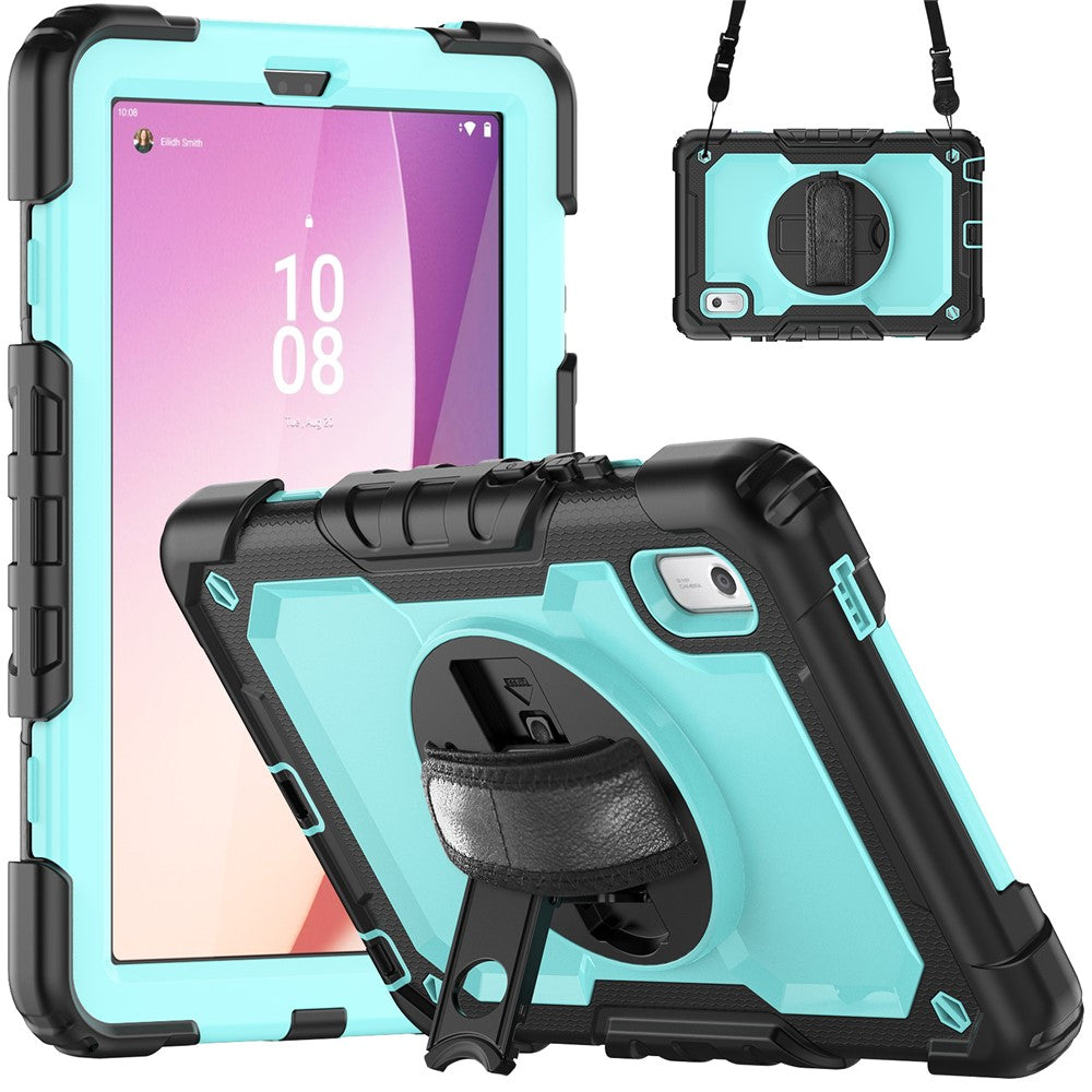 Stativfodral för surfplatta till Lenovo Tab M9 TB-310FU / K9 9" TB310 2023 Handrem Silikon + PC Surfplatta med axelrem PET-skärmfilm